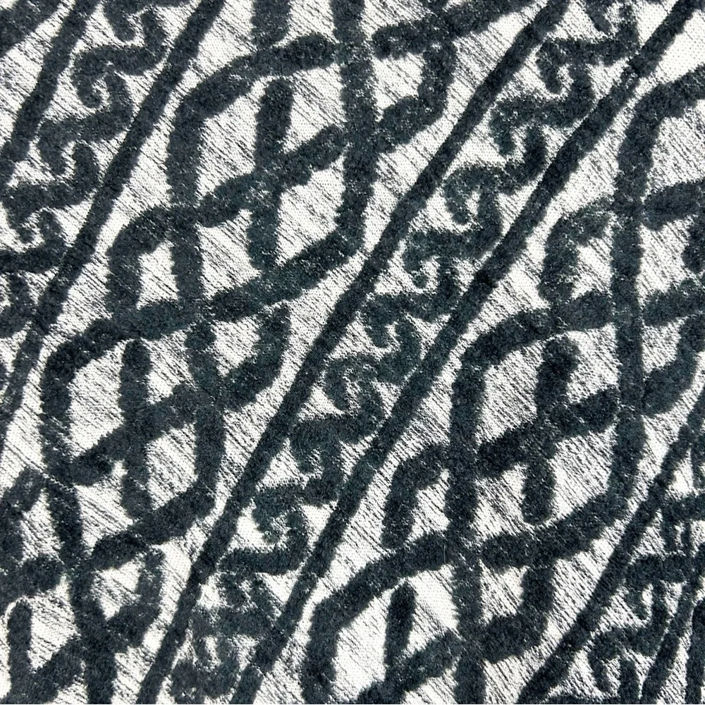 Moth Anthropologie Sweater Dress Black Gray Knit Pattern 3/4 Sleeve - Picture 10 of 12